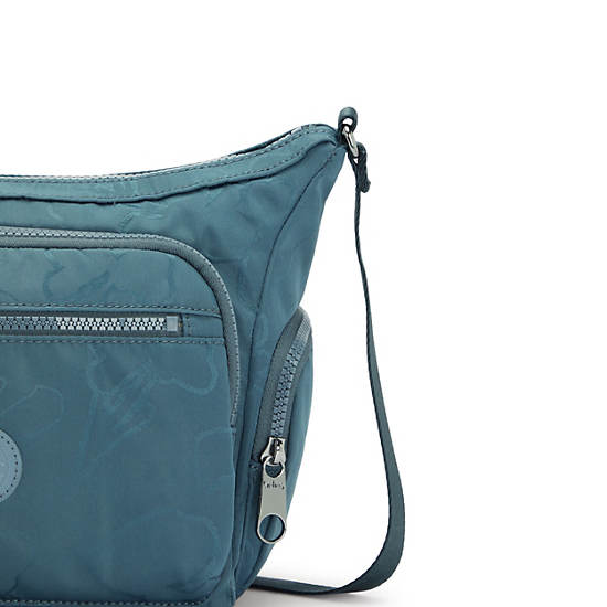 Kipling Gabbie Small Printed Crossbody Táska Sötétkék Szürke | HU 1145VR